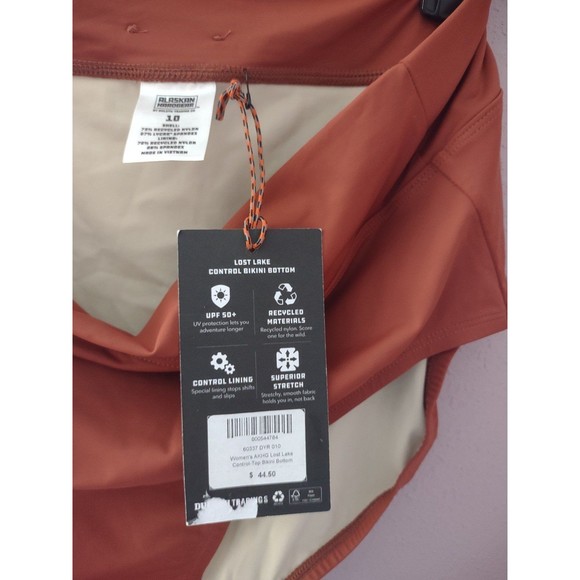 NWT Duluth Trading Co. AKHG Lost Lake Control Top Bikini Bottom Size 10 - Picture 6 of 10